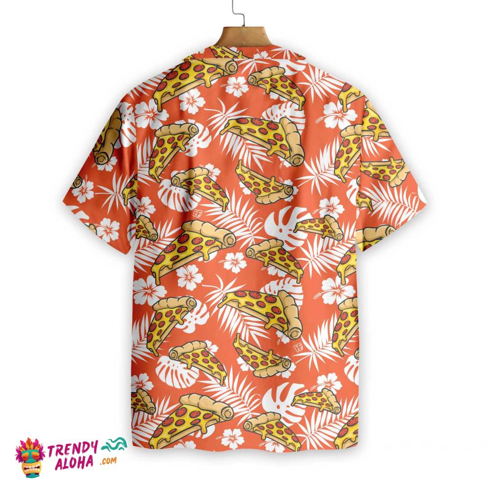 Aloha Tropical Pizza Shirt For Men Hawaiian Shirt