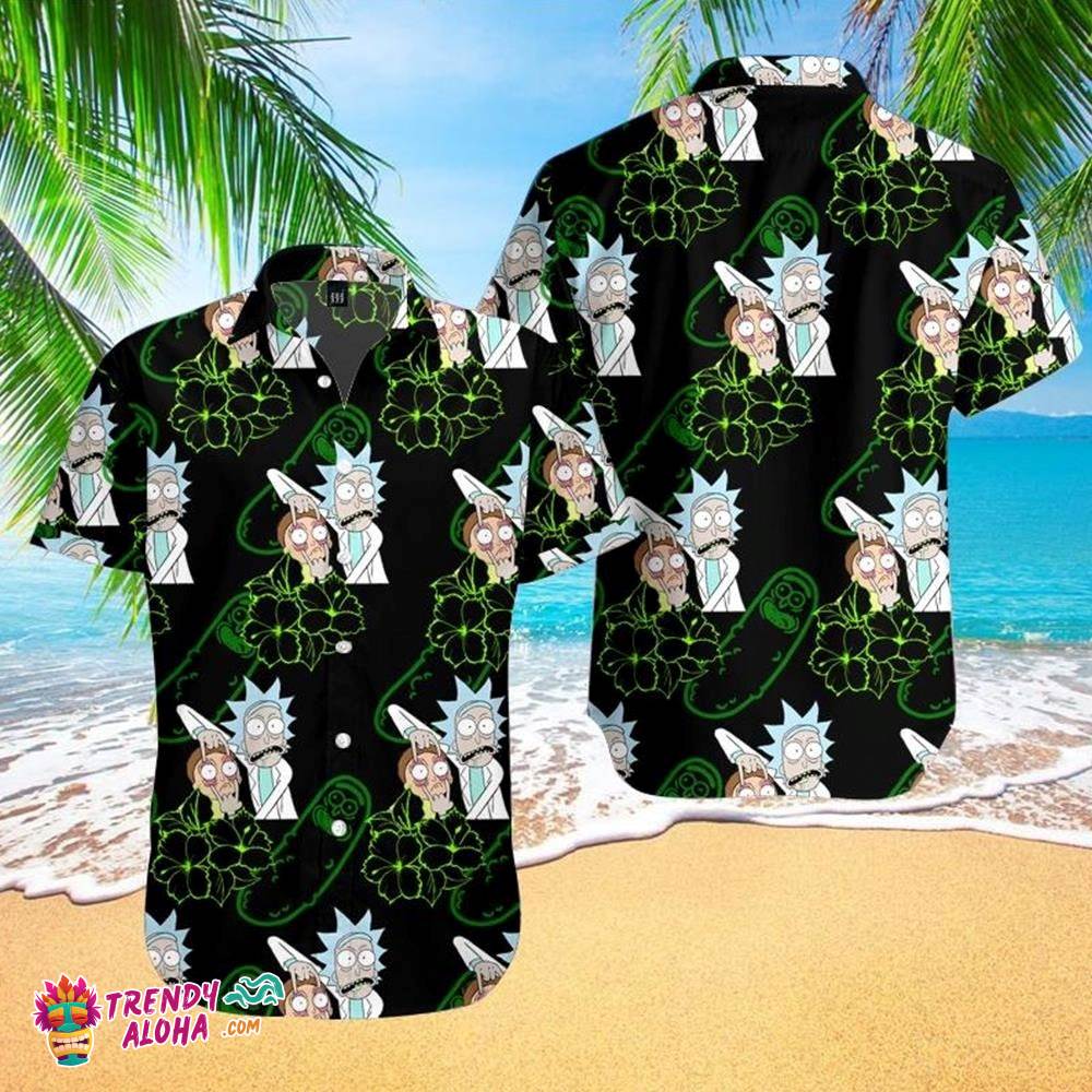 Aloha Tropical Rick And Morty Beach Shirt – Perfect For Fans Of The Animated Series