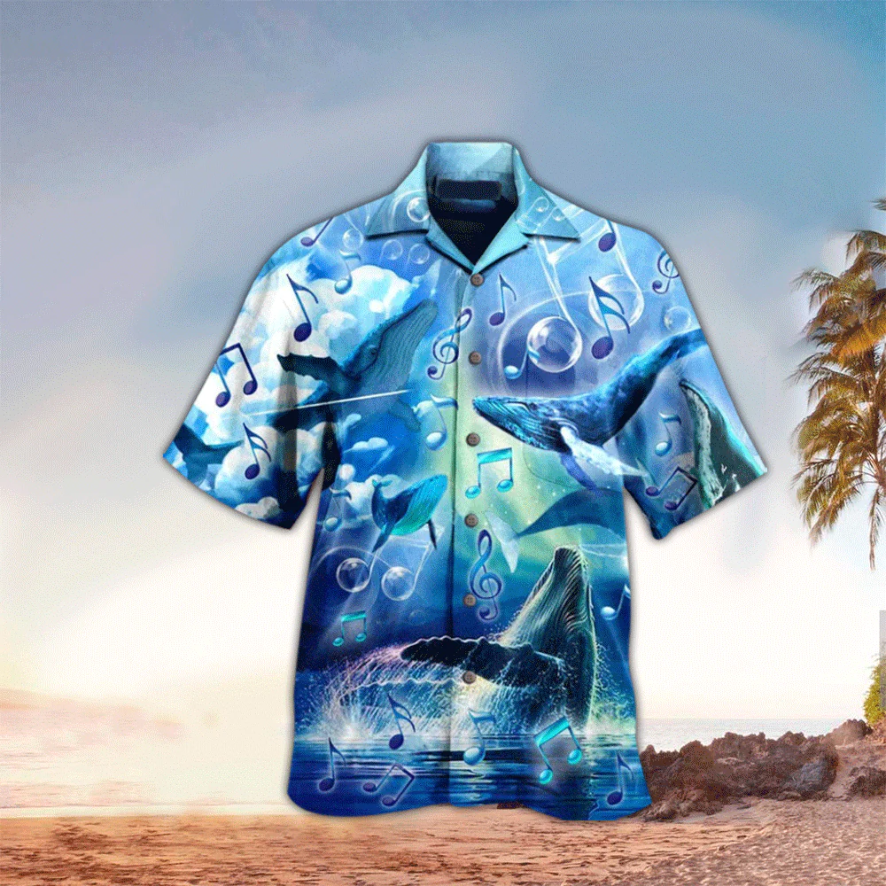 Aloha Whale Ideal Hawaiian Shirt for Summer Gifts