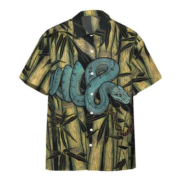 Alohazing Green Snake Hawaiian Shirt Summer Gifts