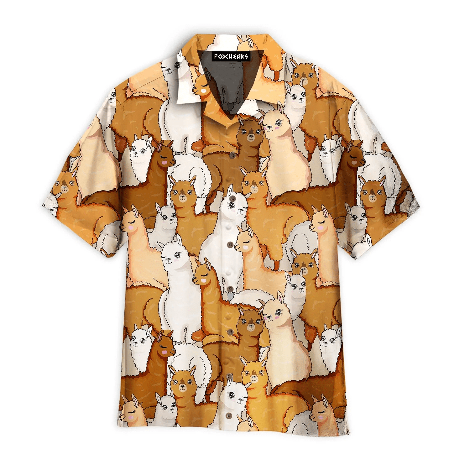 Alpaca Lovers Retro Style Pattern Trendy Hawaiian Shirt Alpaca Lovers Retro Style Pattern Trendy Hawaiian Shirt
