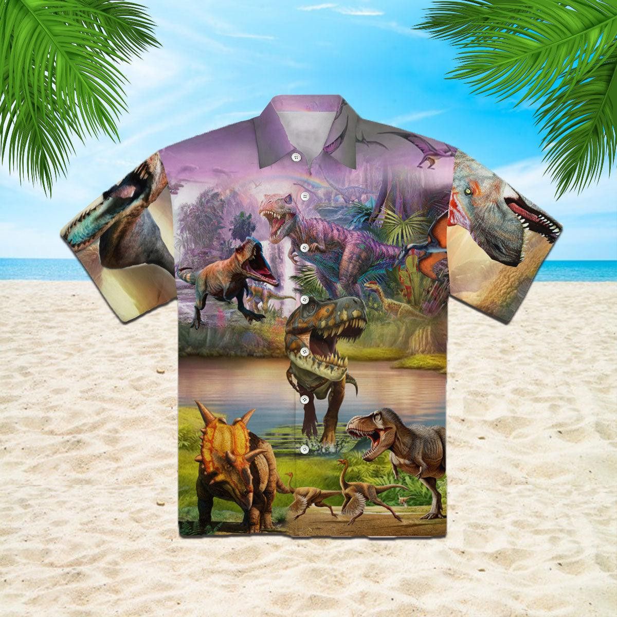 Always Be Dinosaur Trendy Hawaiian Shirt