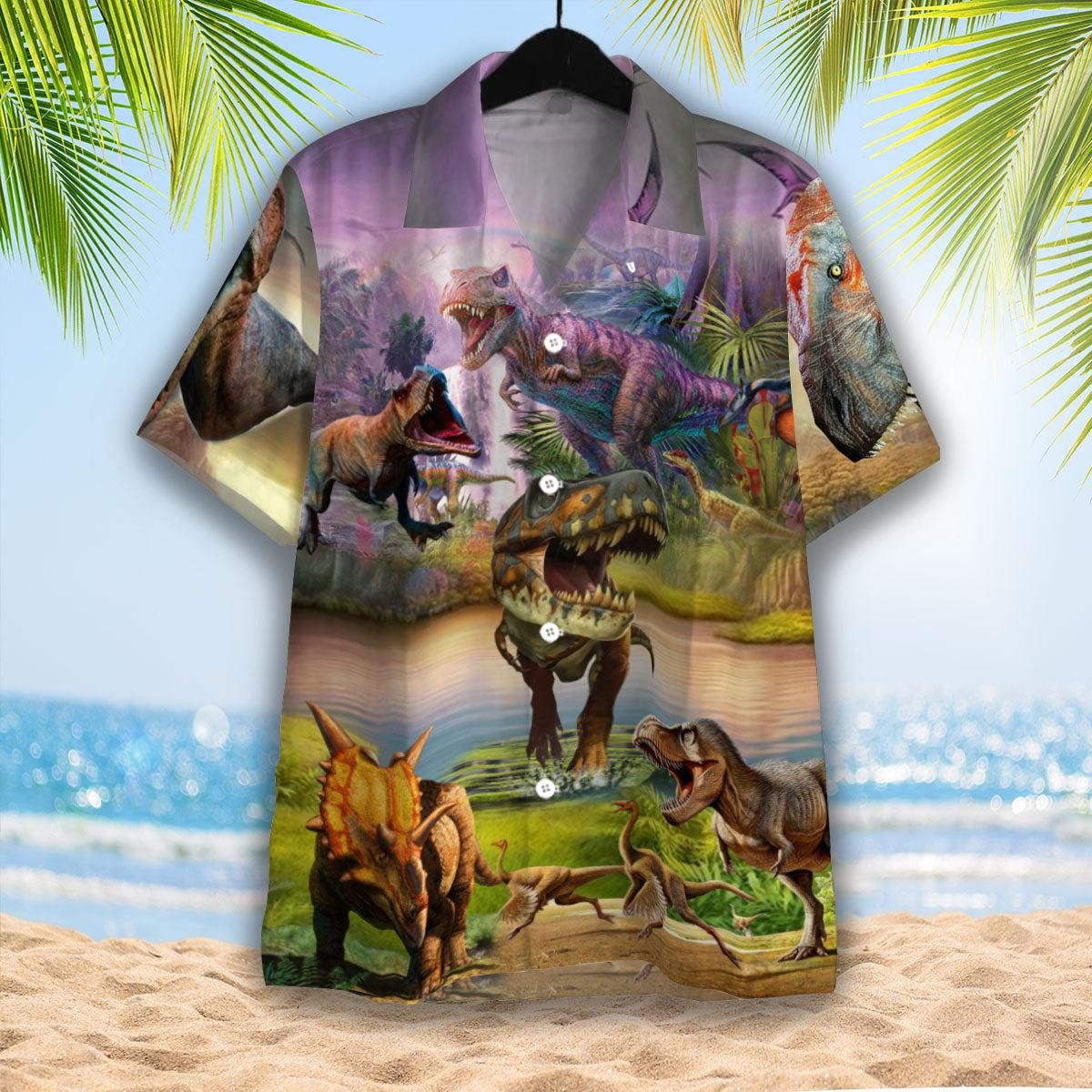 Always Be Dinosaur Trendy Hawaiian Shirt