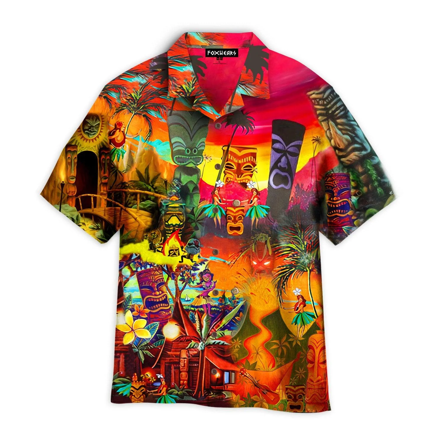 Always Keeps Your Heart Tiki Hawaiian Shirt Colorful