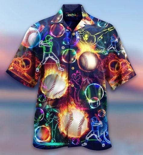Amazing Baseball Simple Hawaiian Aloha Shirts Fantastic