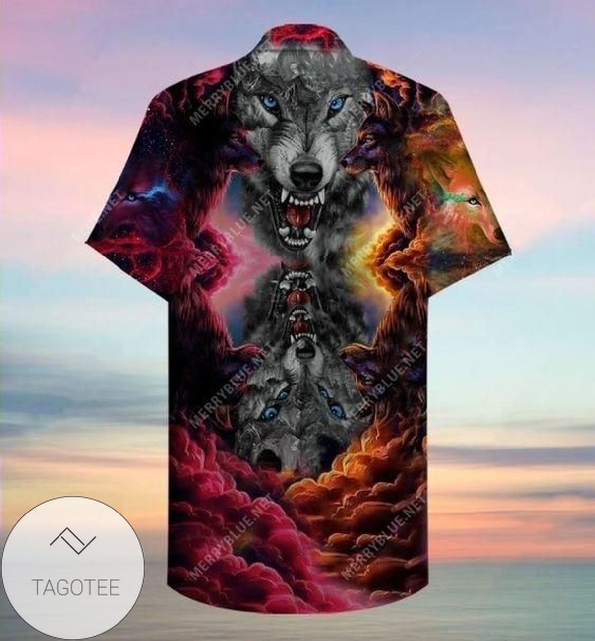 Amazing Colorful Wolf Hawaiian Shirt Unique Edition