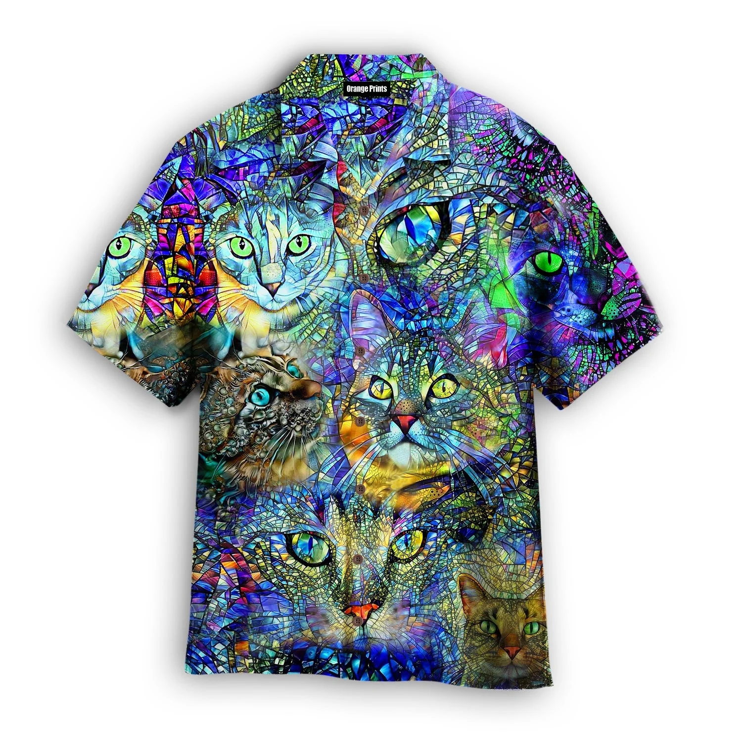 Amazing Kaleidoscope Cat Trendy Hawaiian Shirt
