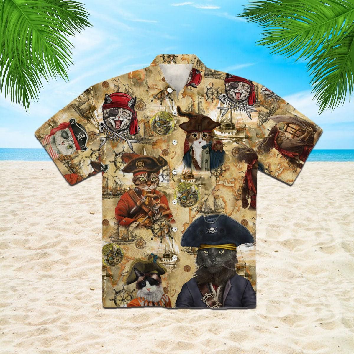 Amazing Pirate Cat Trendy Hawaiian Shirt
