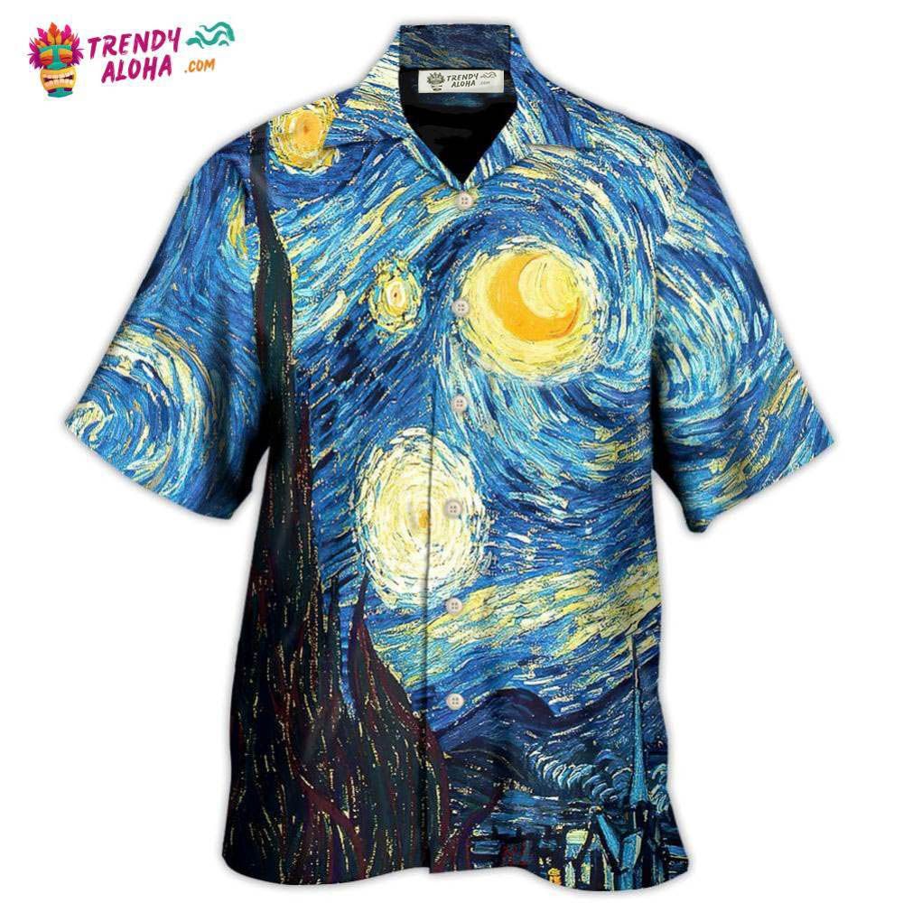 Amazing Starry Night Colorful Hawaiian Shirt – Trendy Aloha Amazing Starry Night Colorful Hawaiian Shirt – Trendy Aloha