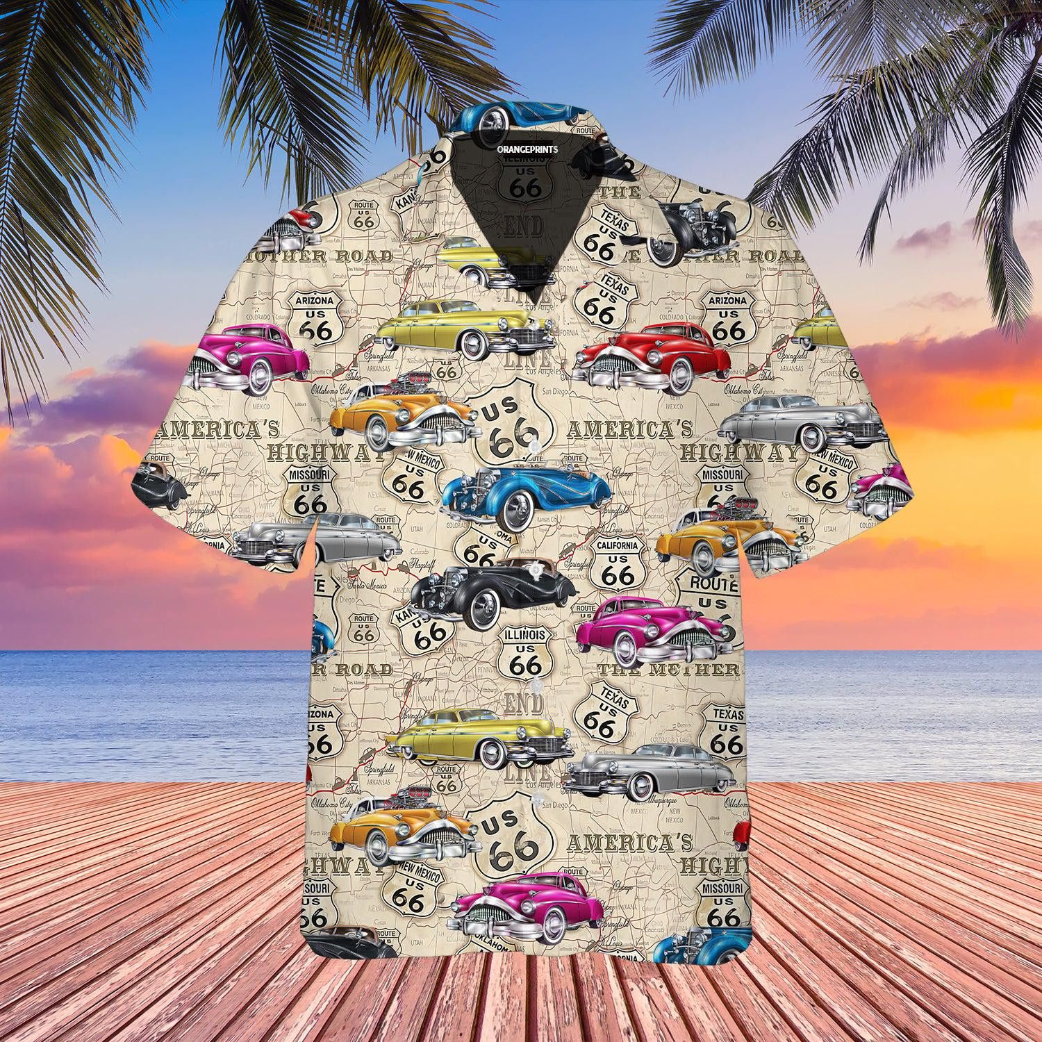 Amazing Vintage Retro Muscle Car Trendy Hawaiian Shirt Amazing Vintage Retro Muscle Car Trendy Hawaiian Shirt