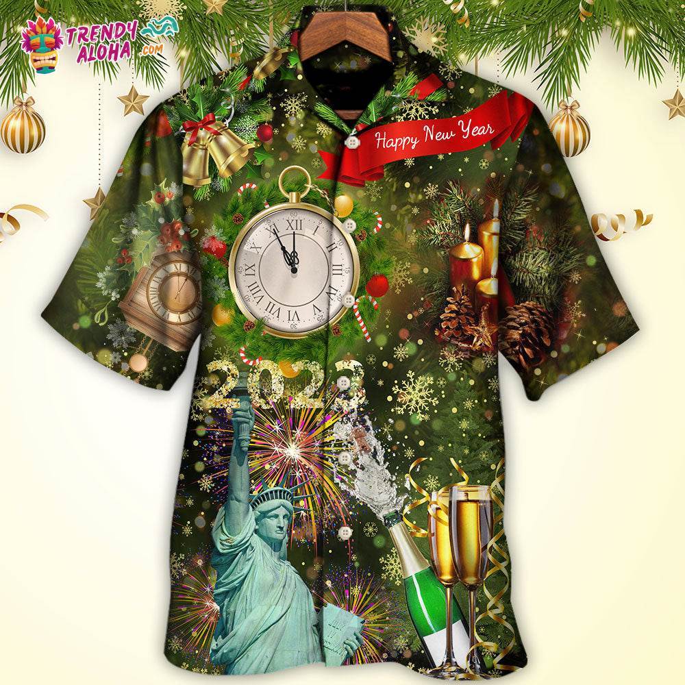 America 2023 Happy New Year Night Hawaiian Shirt – Trendy Aloha