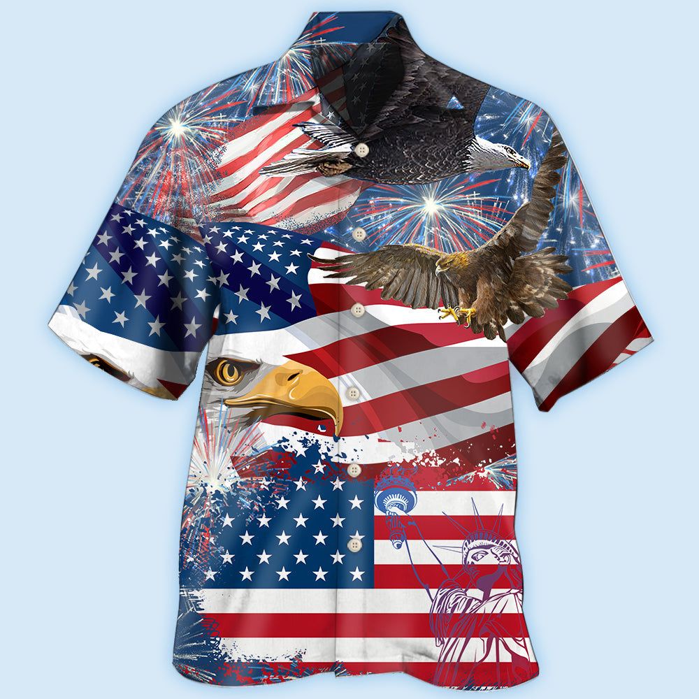 America 4Th Of July America Eagle Freedom Hawaiian Shirt