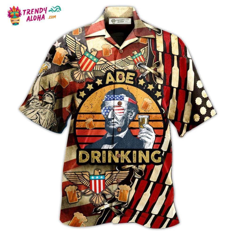 America Abe Patriotism America Hawaiian Shirt – Trendy Aloha America Abe Patriotism America Hawaiian Shirt – Trendy Aloha
