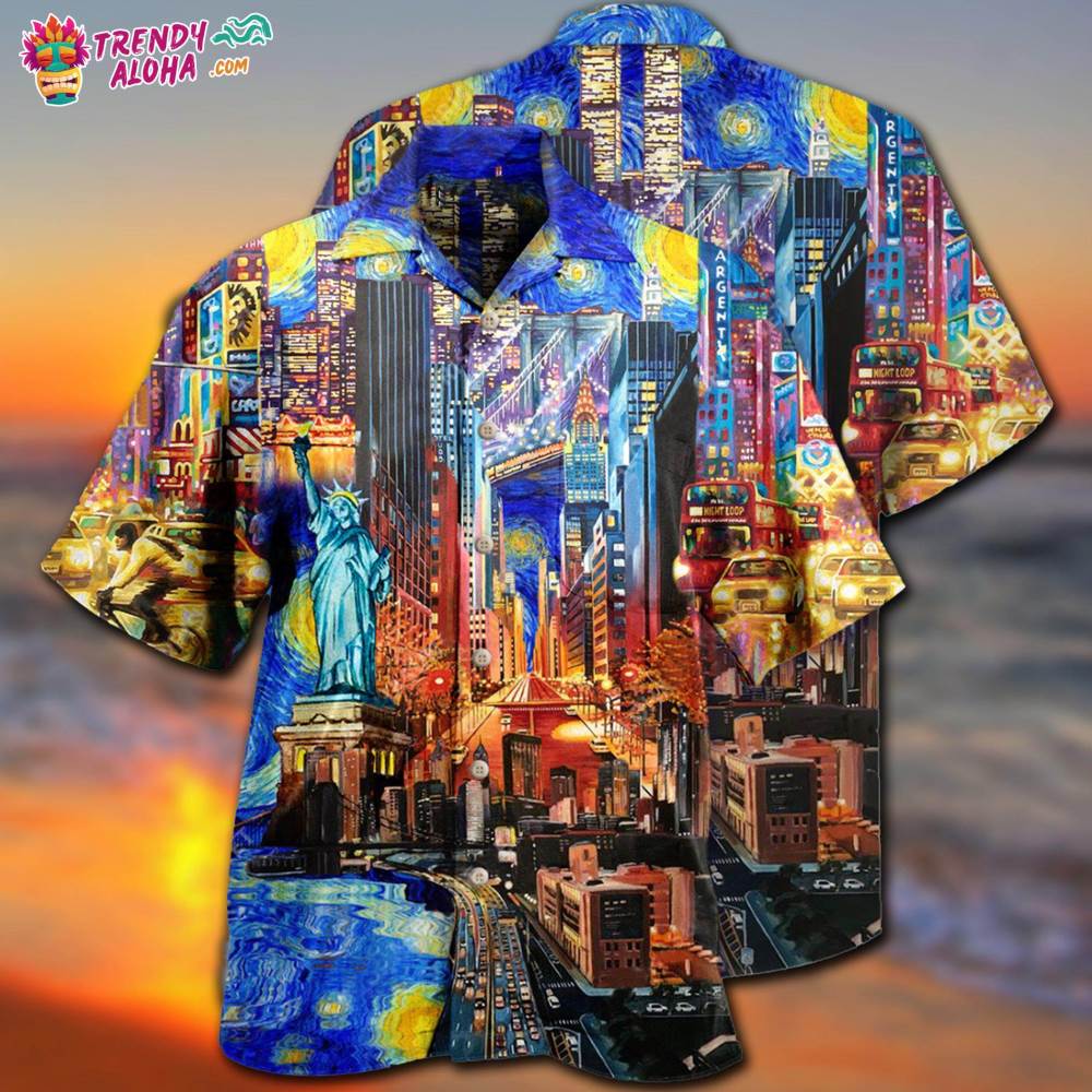America Beloved New York City America Hawaiian Shirt – Trendy Aloha