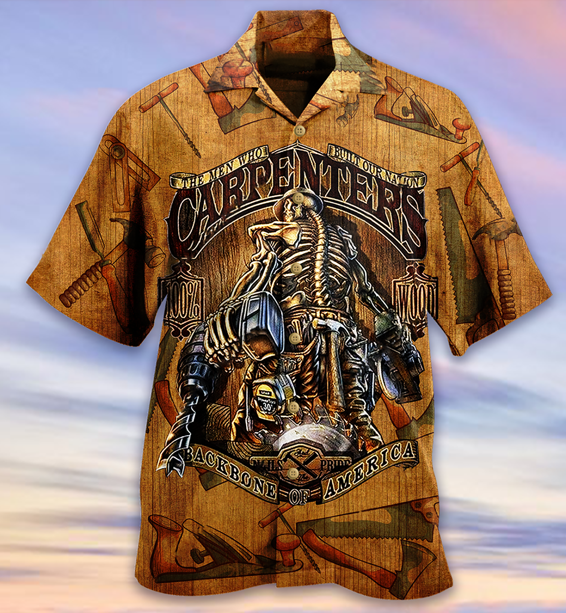 America Carpenter Vintage Love America Hawaiian Shirt
