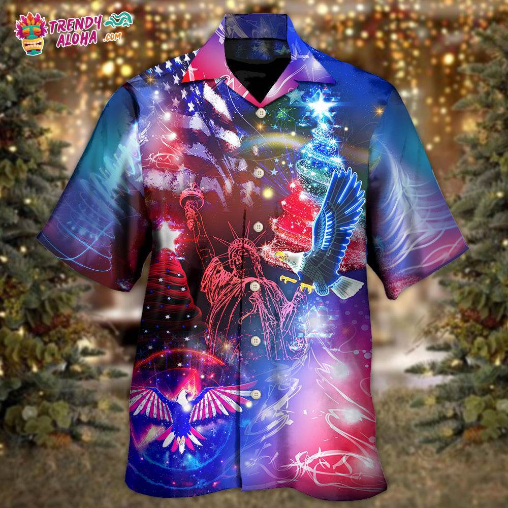 America Christmas Merry Everything Happy Always Hawaiian Shirt – Trendy Aloha