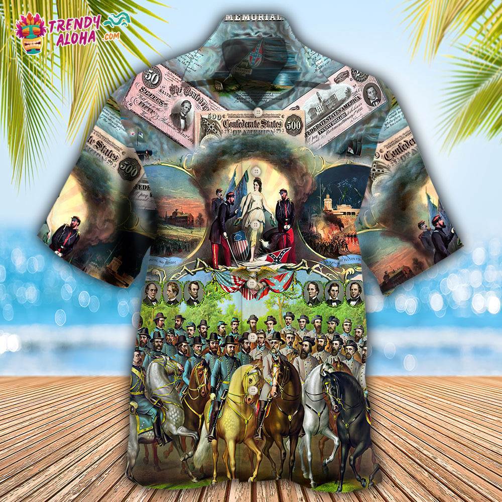 America Civil War Hawaiian Shirt – Trendy Aloha