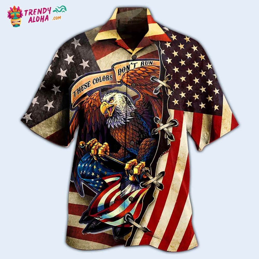 America Eagle Fly Flag Hawaiian Shirt – Trendy Aloha