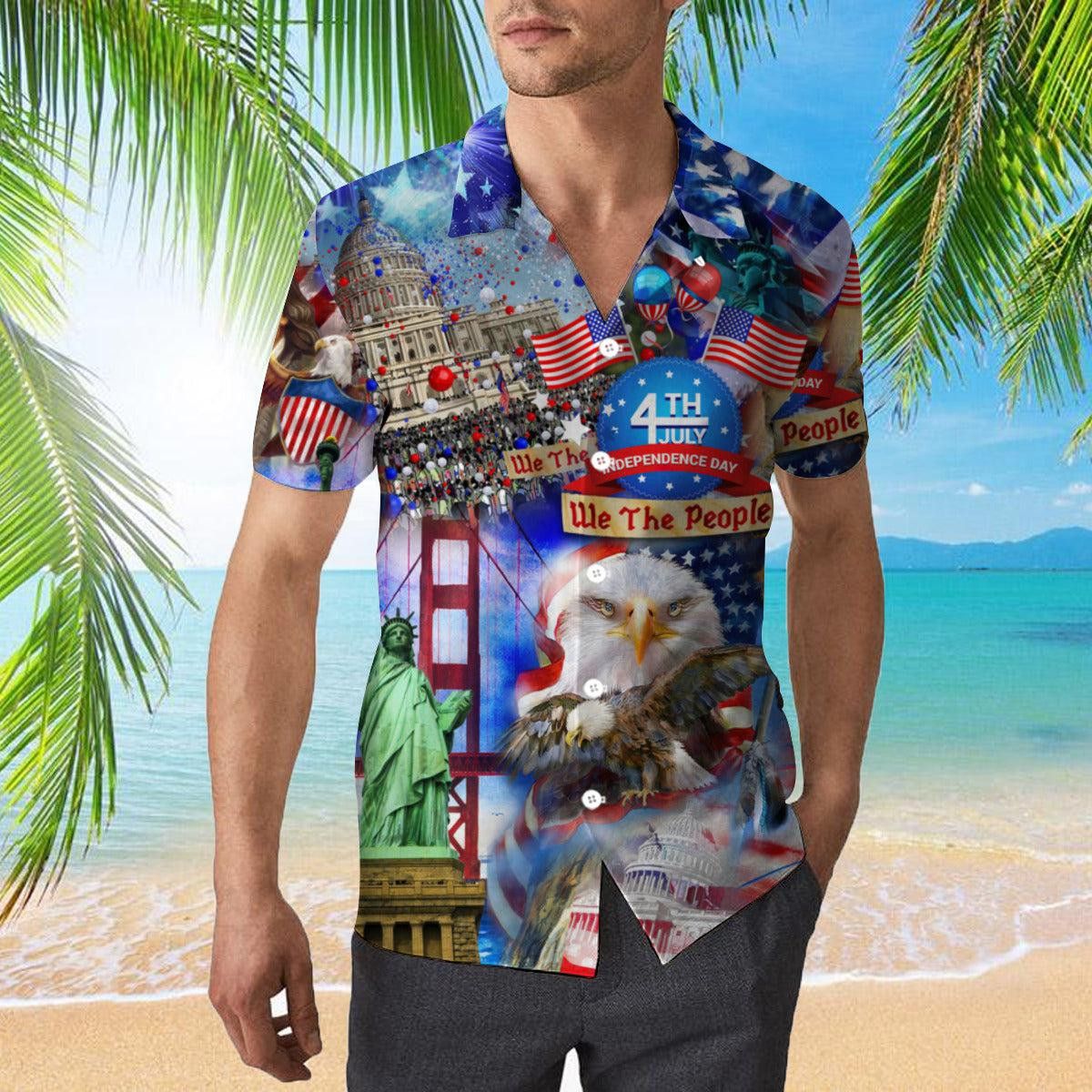America Eagle Victory Independence Day 4Th Of July Trendy Hawaiian Shirt