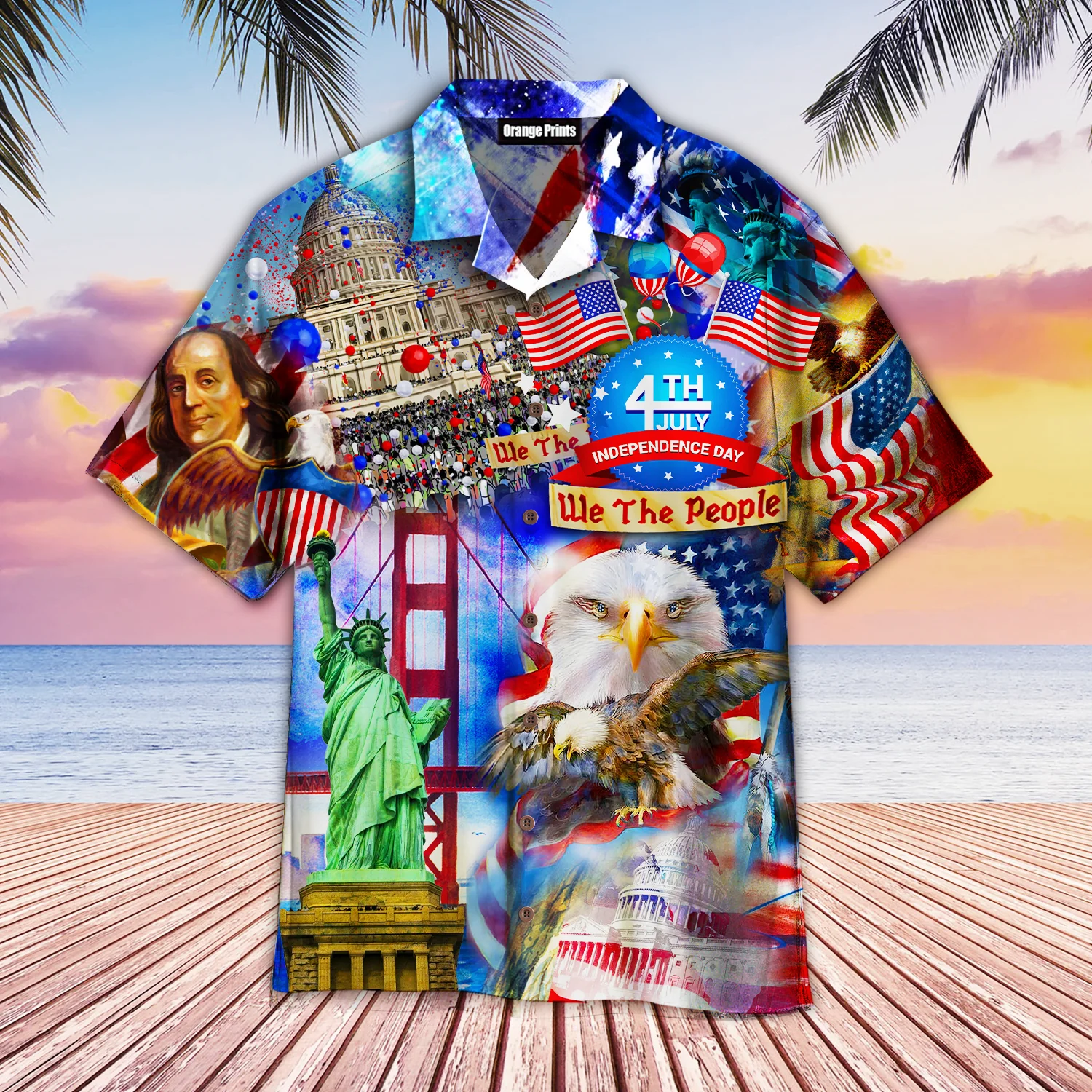America Eagle Victory Independence Day 4Th Of July Trendy Hawaiian Shirt