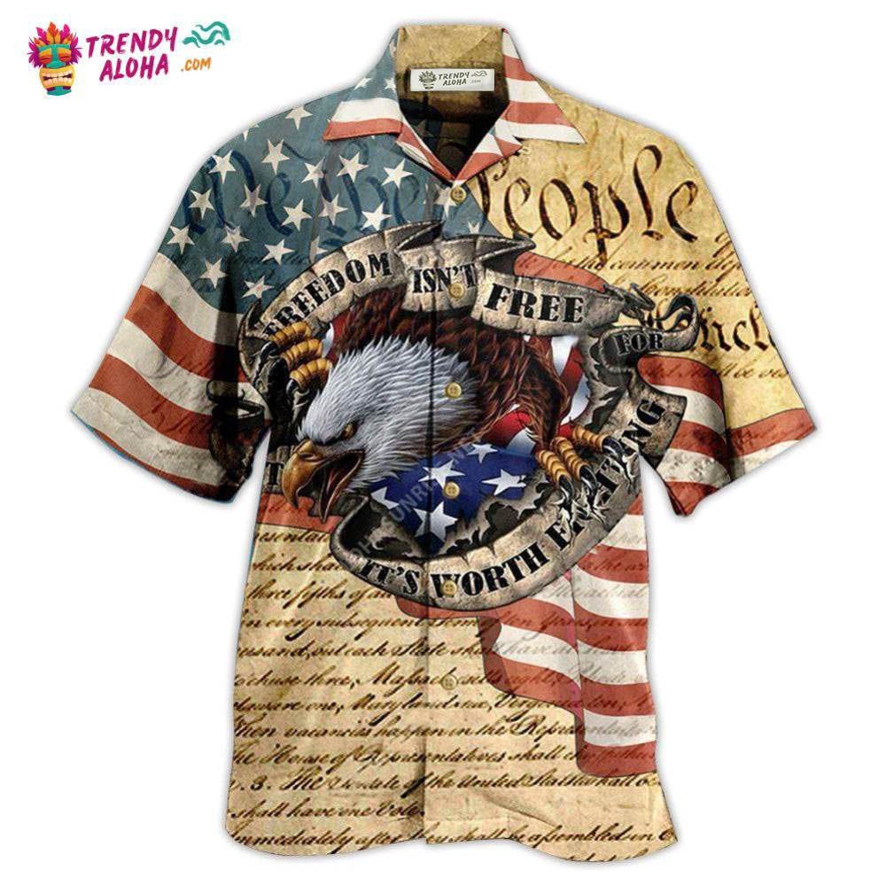 America Freedom Worth Fighting For America Hawaiian Shirt – Trendy Aloha America Freedom Worth Fighting For America Hawaiian Shirt – Trendy Aloha