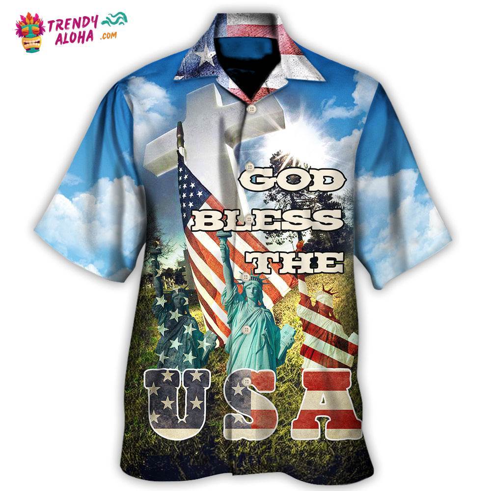 America God Bless America Hawaiian Shirt – Trendy Aloha