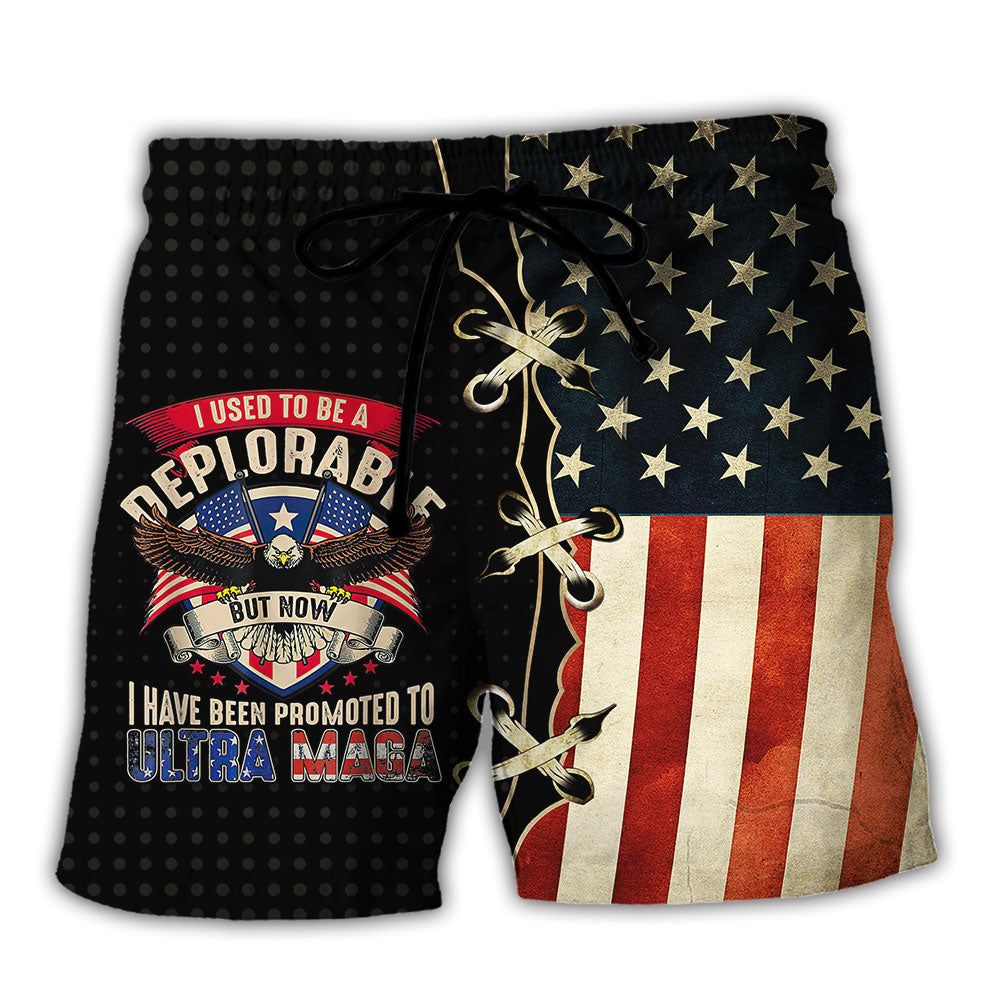 America I Used To Be A Deplorable Trendy Aloha Hawaiian Beach Shorts America I Used To Be A Deplorable Trendy Aloha Hawaiian Beach Shorts