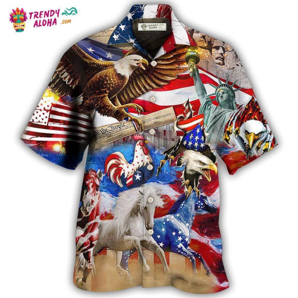 America Independence Day Animal Happy Hawaiian Shirt – Trendy Aloha America Independence Day Animal Happy Hawaiian Shirt – Trendy Aloha