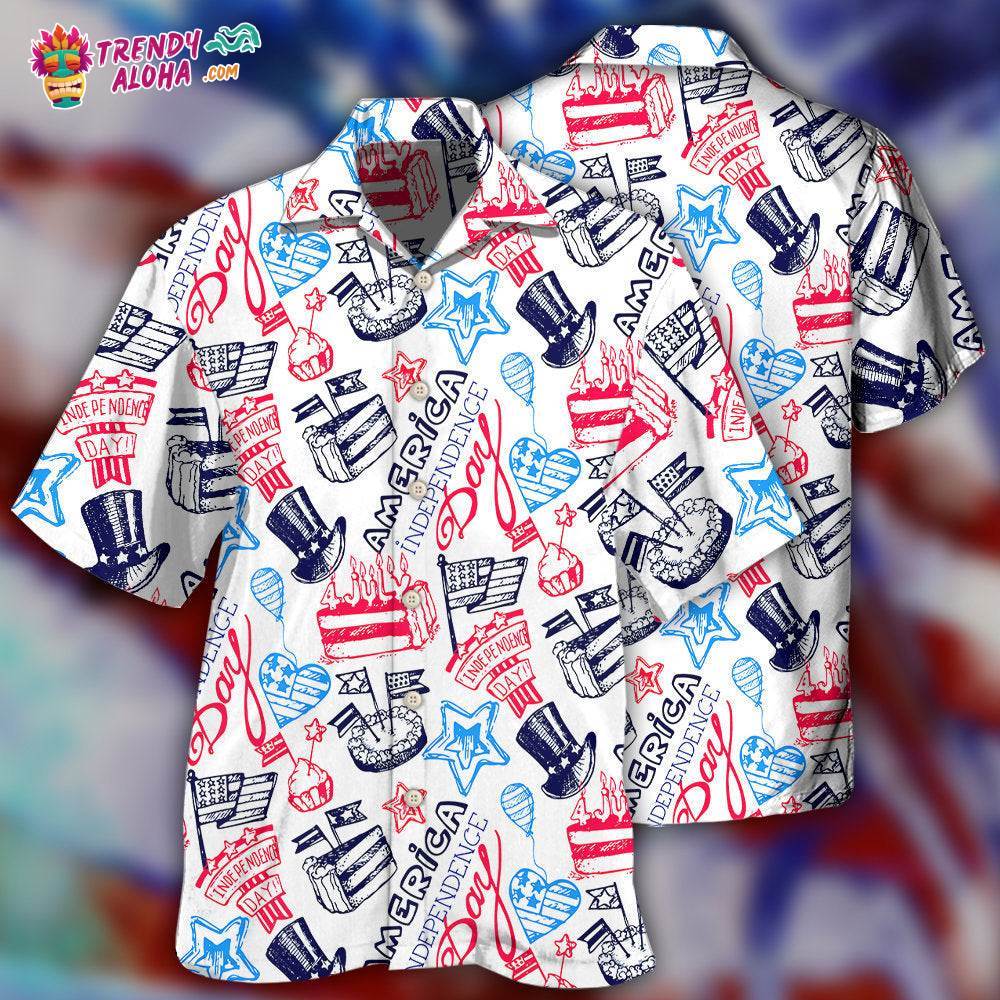 America Independence Day Art Style Hawaiian Shirt – Trendy Aloha