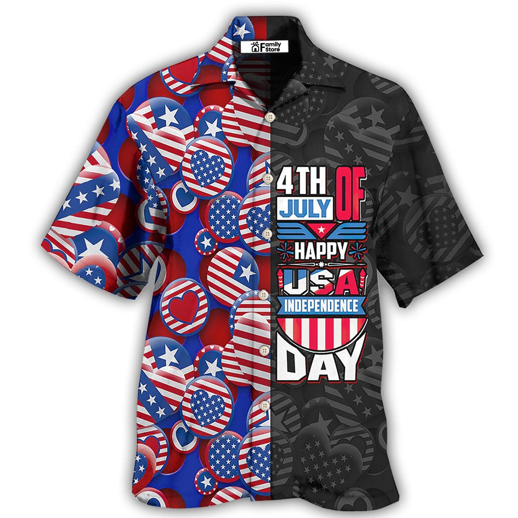 America Independence Day Fourth Of July Happy Usa Hawaiian Shirt