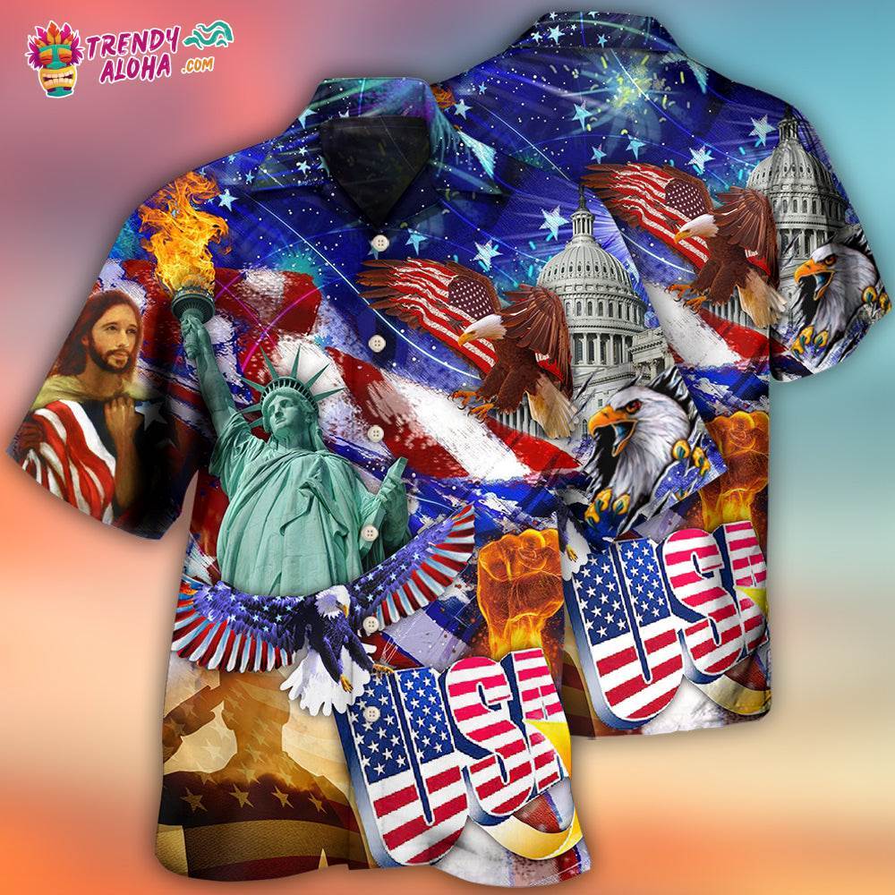 America Independence Day Hawaiian Shirt – Trendy Aloha