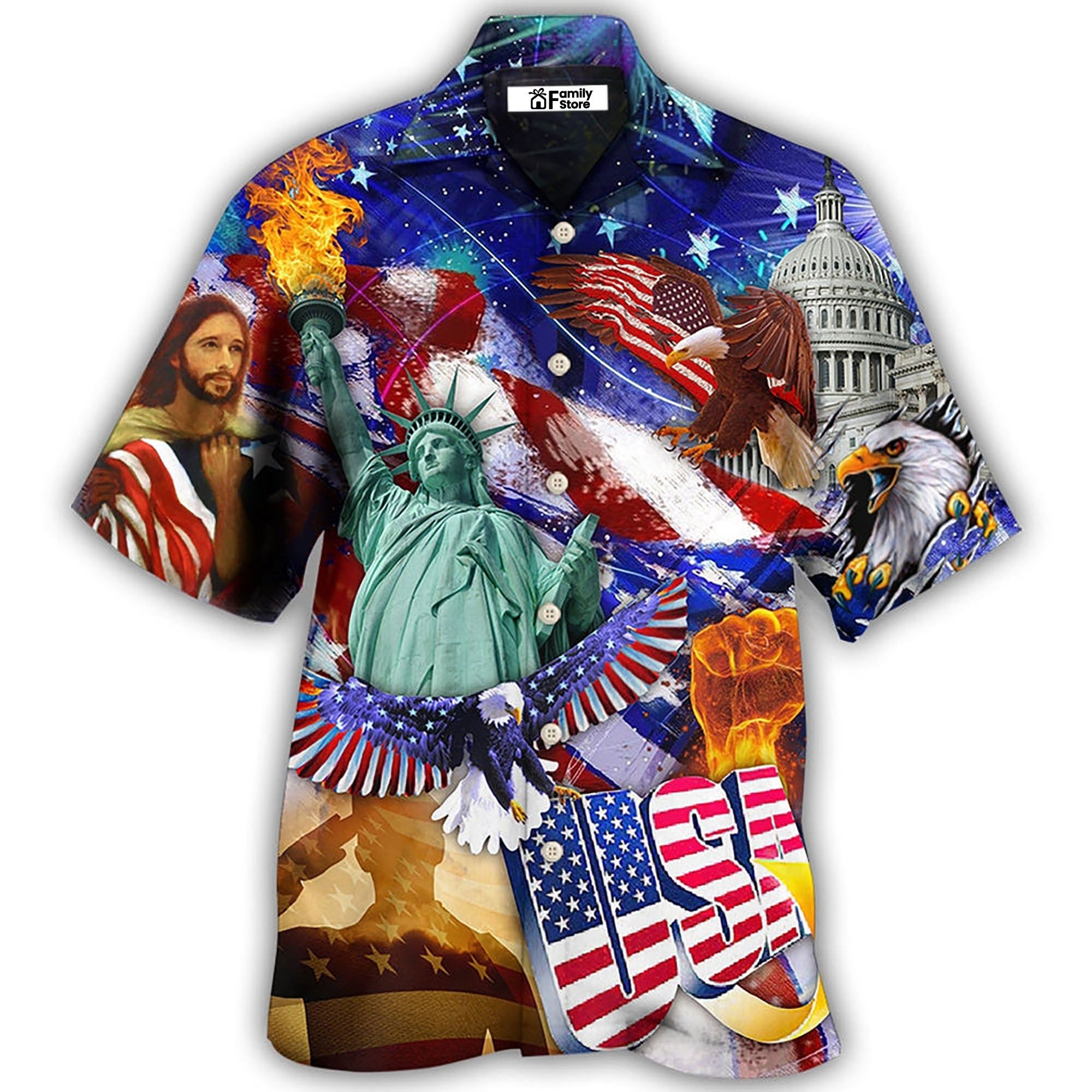 America Independence Day Hawaiian Shirt