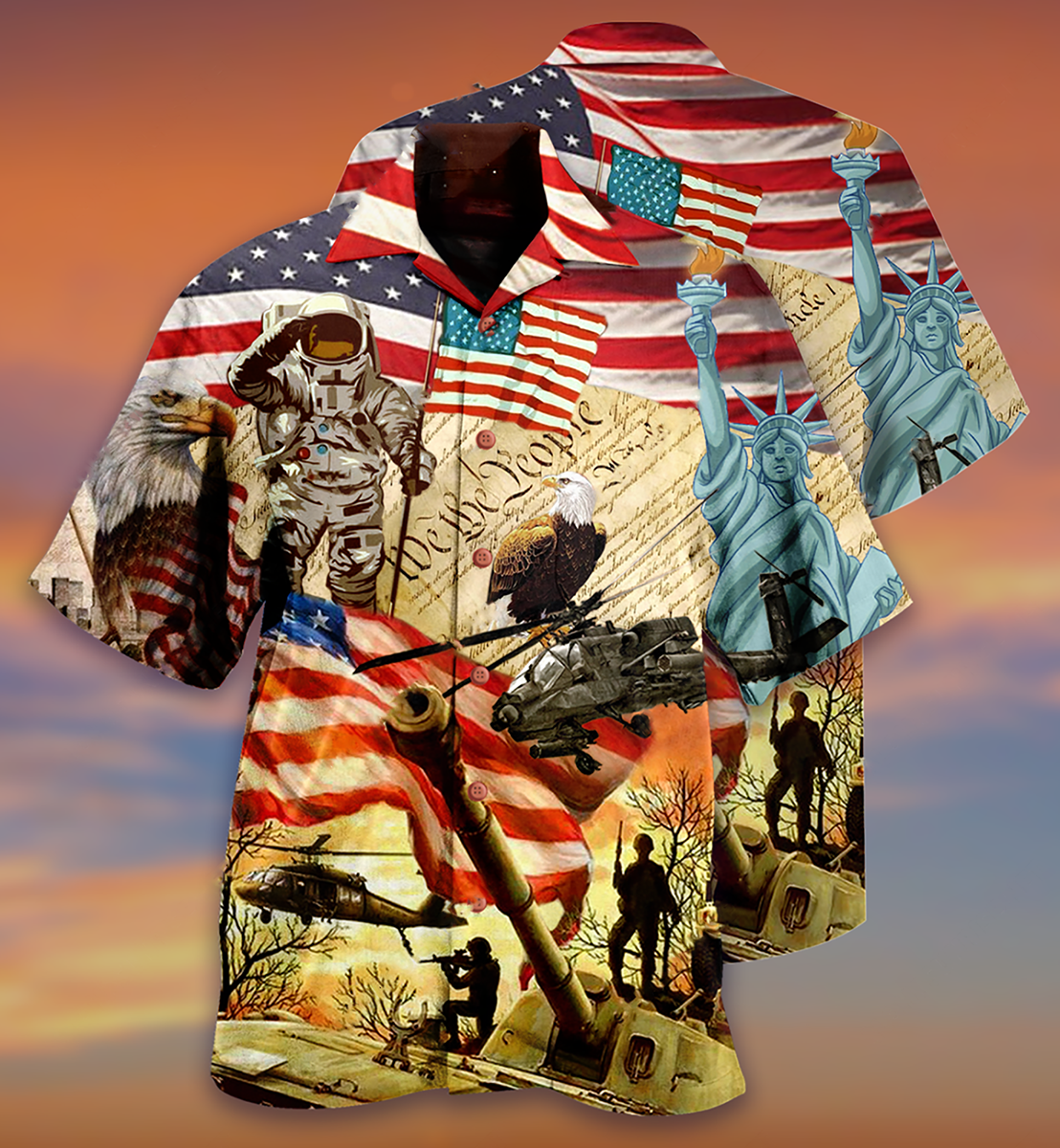 America Independence Day We The People Hawaiian Shirt