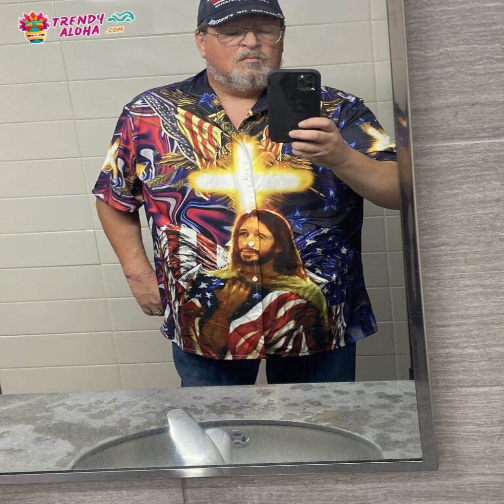 America Jesus Bless Hawaiian Shirt – Trendy Aloha
