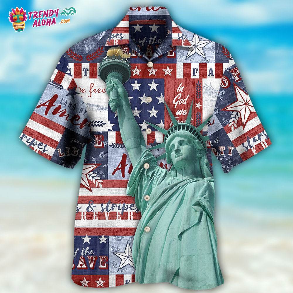 America Live Free Hawaiian Shirt – Trendy Aloha