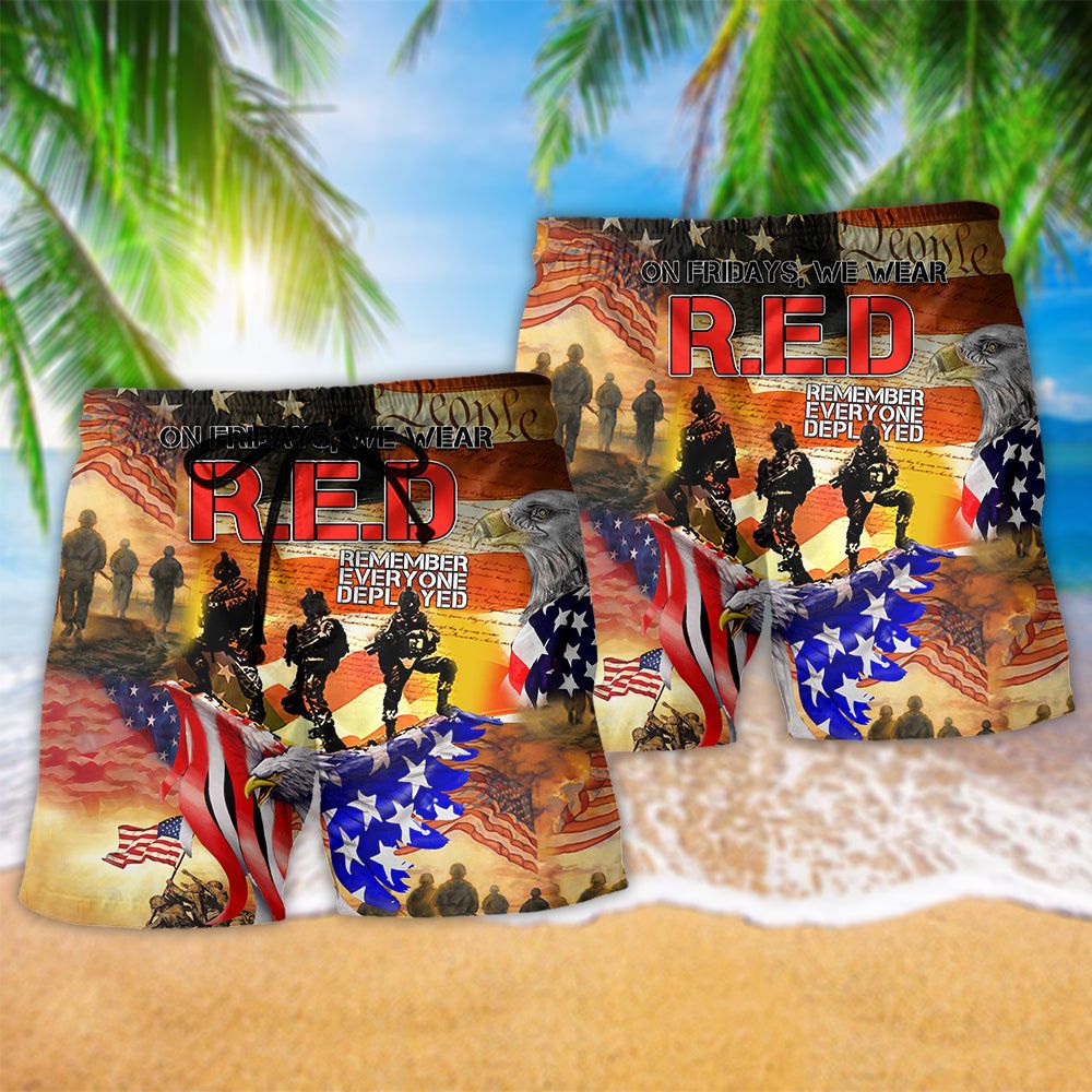 America My Patriotic Heart Beats Trendy Aloha Hawaiian Beach Shorts