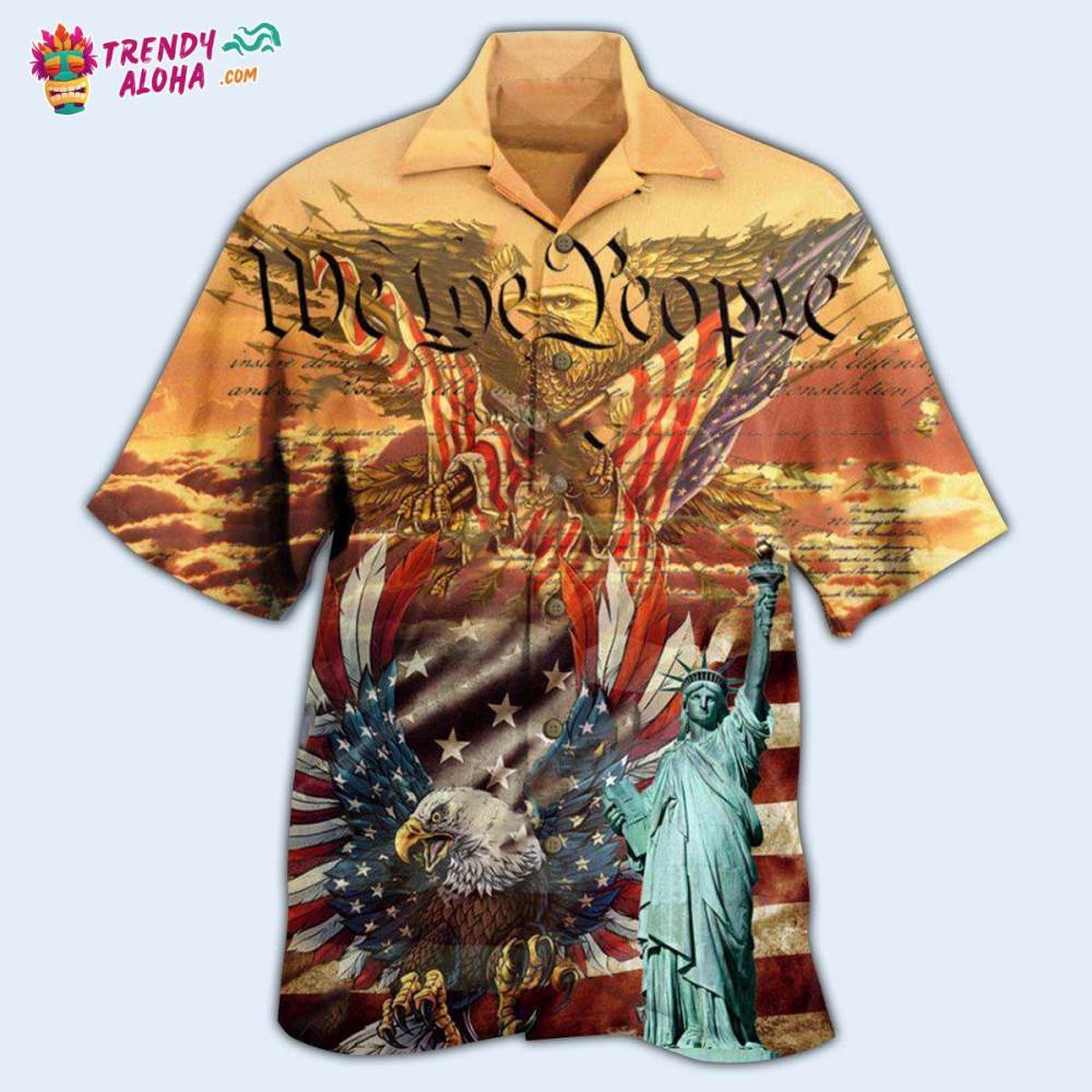 America Patriotism Eagle Hawaiian Shirt – Trendy Aloha