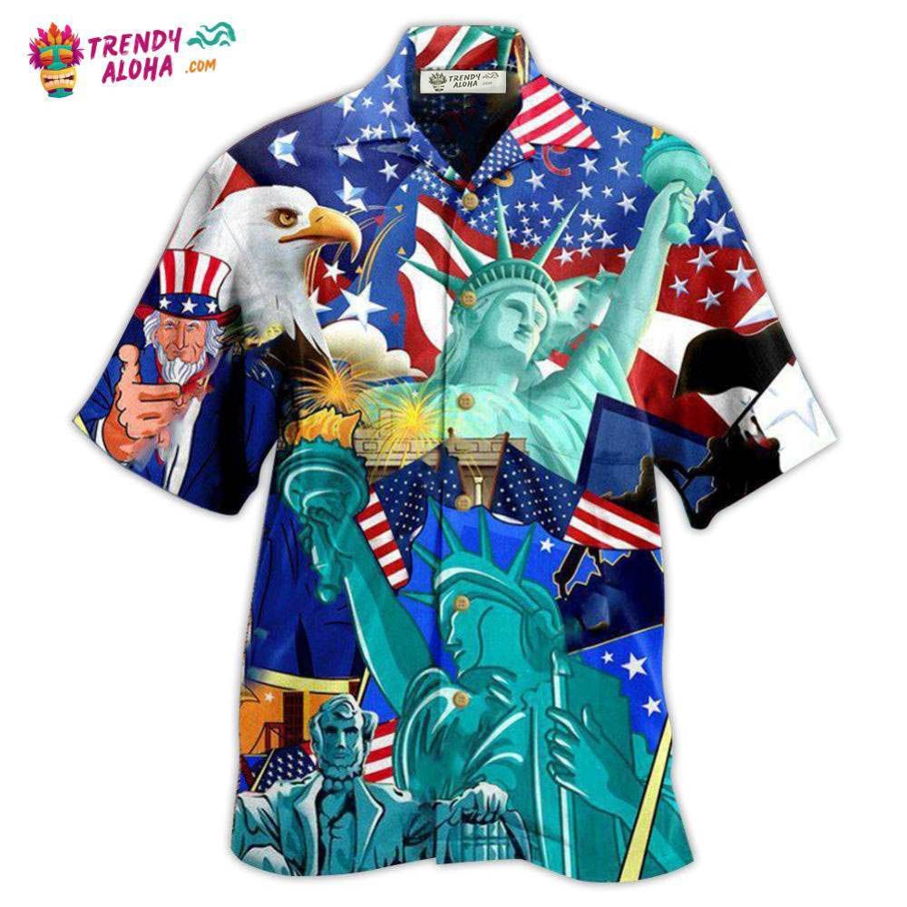 America Patriotism Is Voluntary Hawaiian Shirt – Trendy Aloha America Patriotism Is Voluntary Hawaiian Shirt – Trendy Aloha