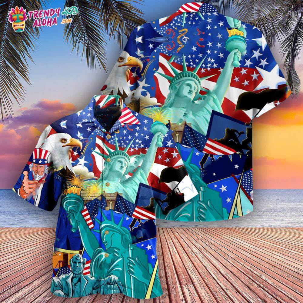 America Patriotism Is Voluntary Hawaiian Shirt – Trendy Aloha