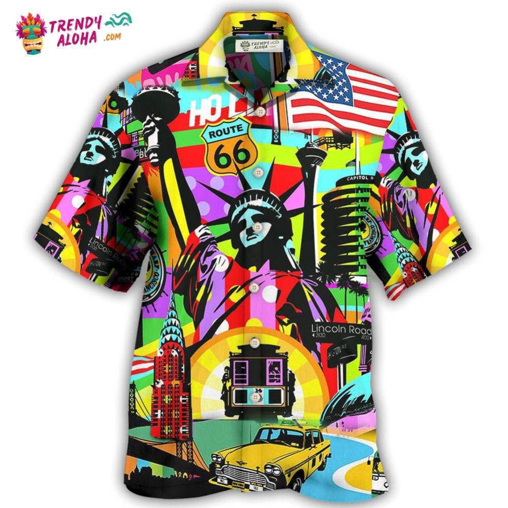 America Travel Colorful Style Hawaiian Shirt – Trendy Aloha America Travel Colorful Style Hawaiian Shirt – Trendy Aloha