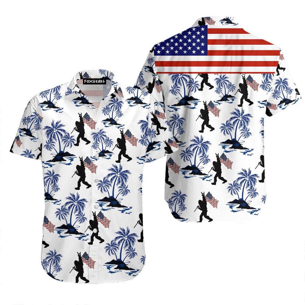 American Bigfoot Trendy Hawaiian Shirt American Bigfoot Trendy Hawaiian Shirt