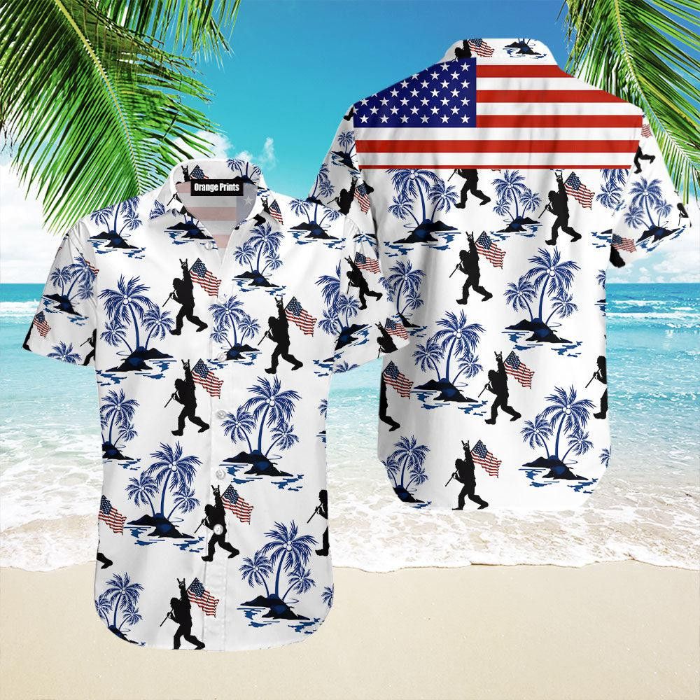 American Bigfoot Trendy Hawaiian Shirt