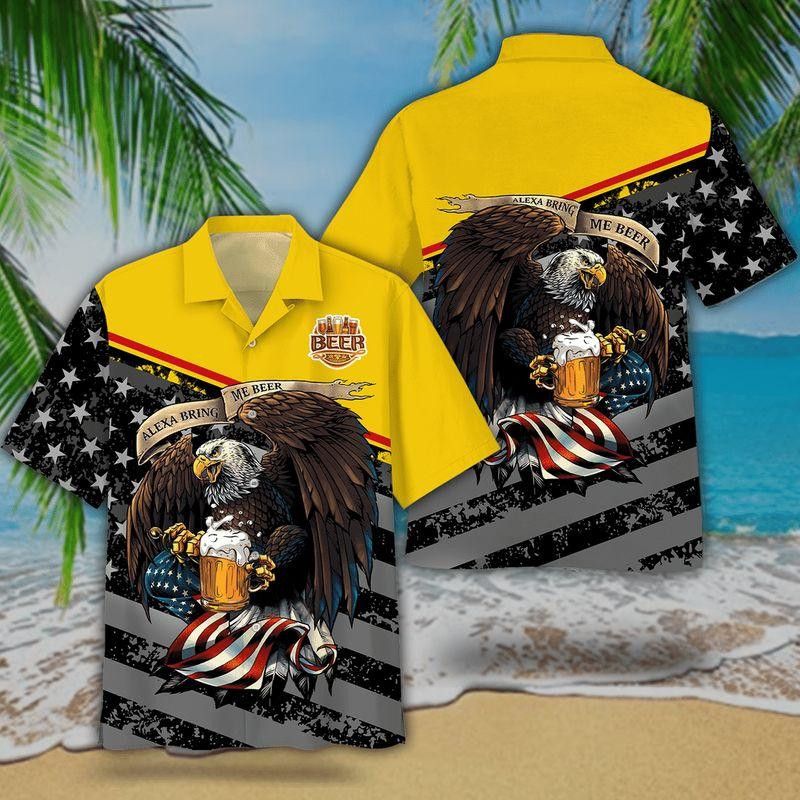 American Eagle Alexa Bring Me Beer Trendy Hawaiian Shirt