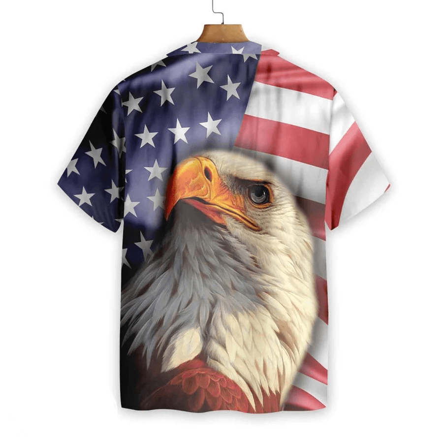 American Eagle Usa Flag Trendy Hawaiian Shirt, 4Th Of July Trendy Hawaiian Shirt For Men And Women