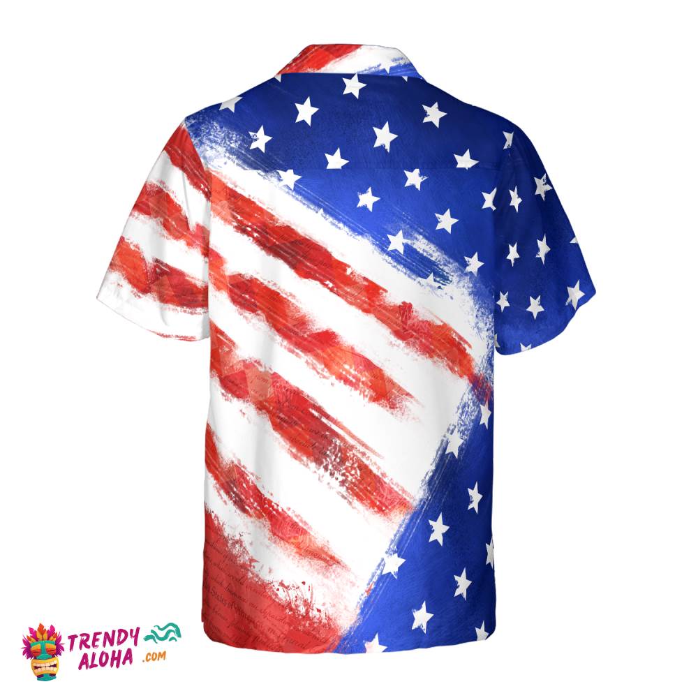 American Flag Hawaiin Shirt For Men