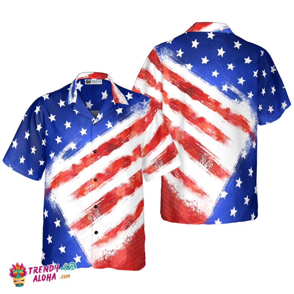 American Flag Hawaiin Shirt For Men American Flag Hawaiin Shirt For Men