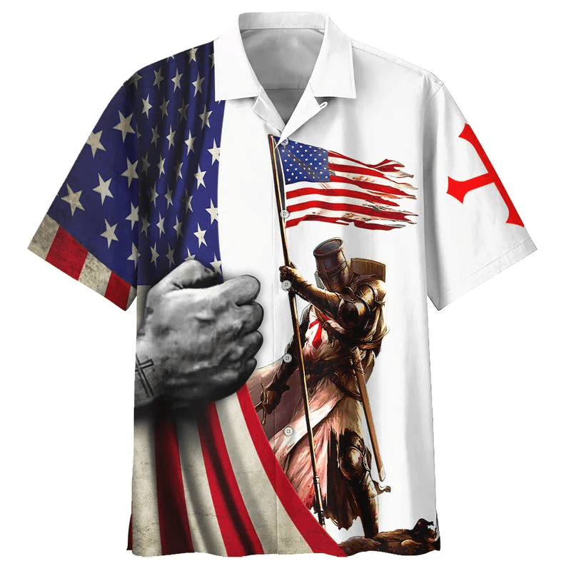 American Flag Trendy Hawaiian Shirt