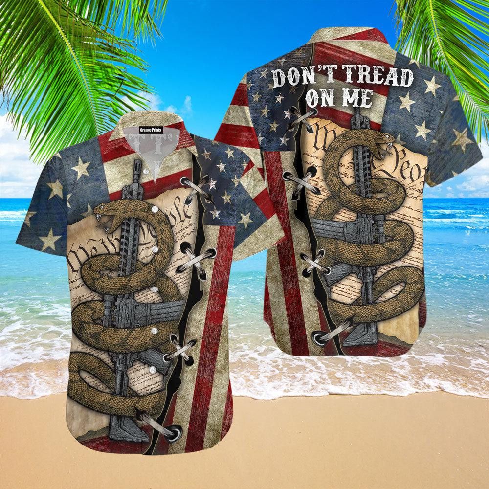 American Flag Trendy Hawaiian Shirt