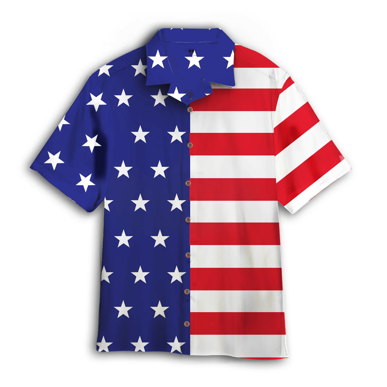 American Flag Trendy Hawaiian Shirt