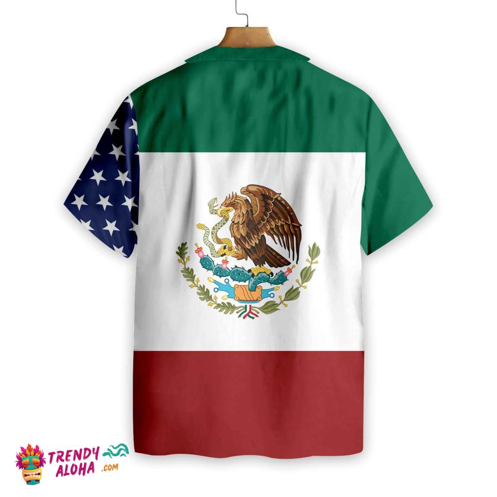 American Mexico Flag Hawaiian Shirt